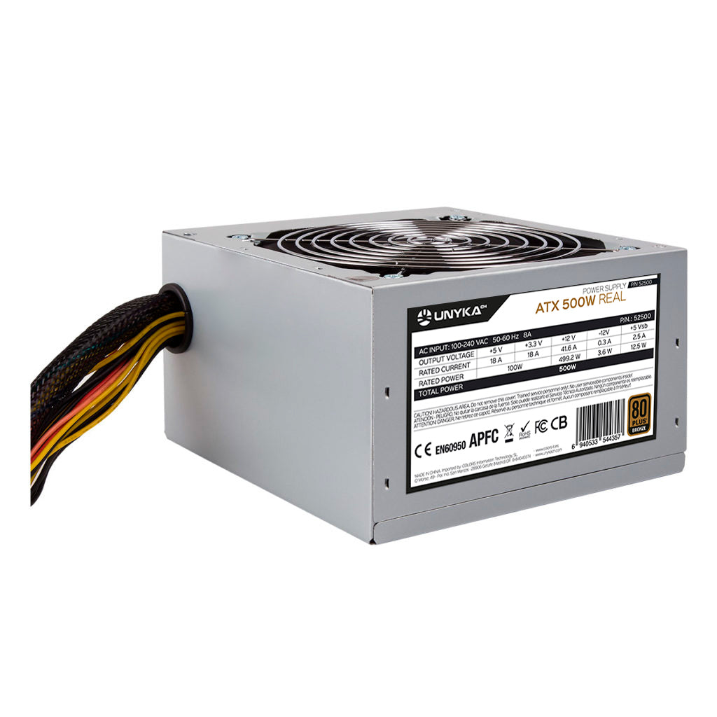 Fuente de alimentación Unykach ATX 500w