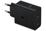 Cargador Samsung 50w 2x USB tipo c negro + cable USB tipo c