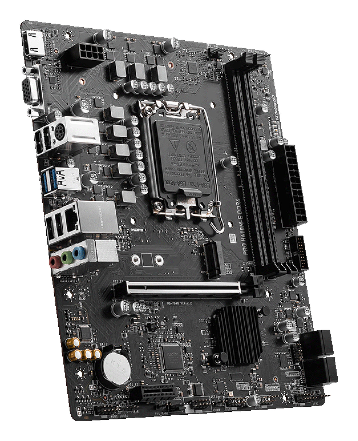 Placa base Msi 1700 pro h610m - e DDR4 ATX · 2x DDR4 · 4x sata3 · 2x USB 3.2 · 4x USB 2.0 911 - 7d48 - 007