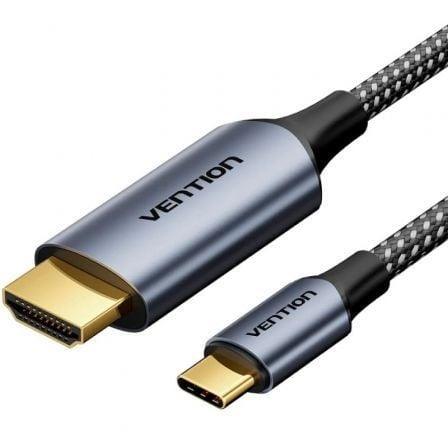 Cable Conversor HDMI 2.0 4K Vention CRHHAC/ USB Tipo-C Macho - HDMI Macho/ 1.8m/ Negro - PixelPlaza