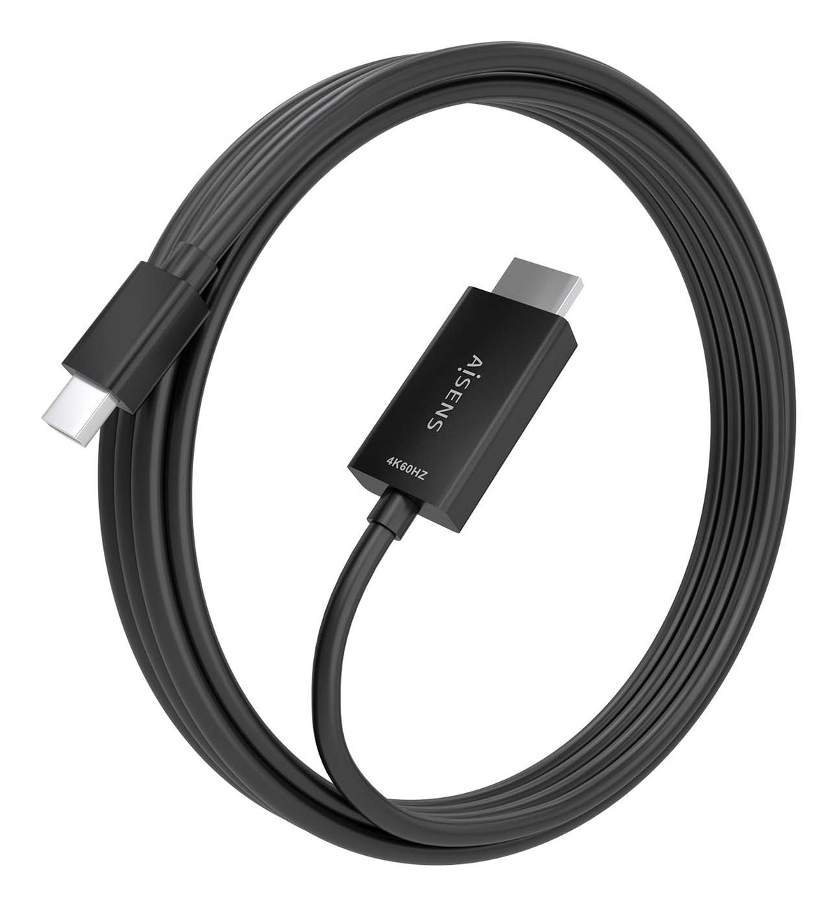 Cable Conversor Aisens A125-0889/ Mini DisplayPort Macho - HDMI 4K Macho/ 3m/ Negro