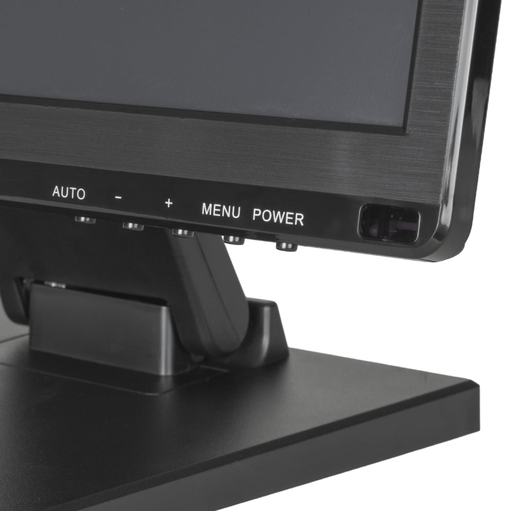 Iggual Monitor táctil resistivo 15,6", 16:9 HD+, VGA HDMI USB-A, Peana plegable, Negro