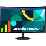 Monitor Curvo Samsung Essential Monitor S3 S36GD S27D364GAU/ 27"/ Full HD/ Negro - PixelPlaza