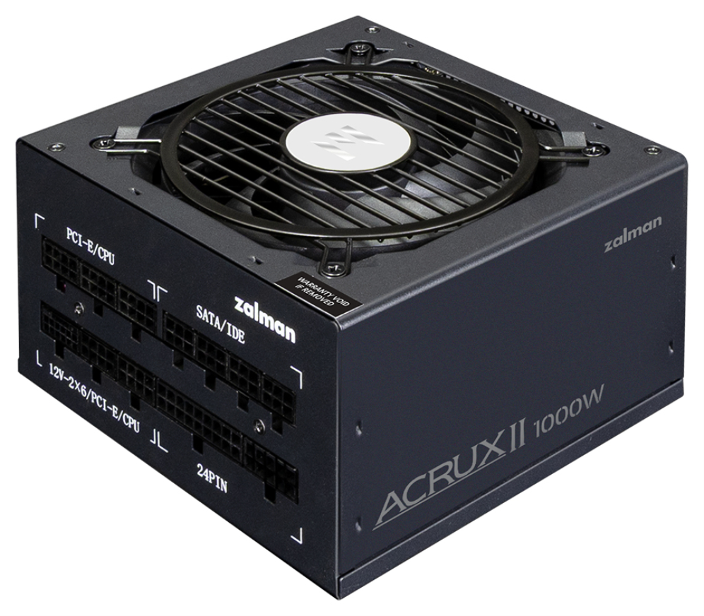 Zalman ACRUX II unidad de fuente de alimentación 1000 W 24-pin ATX ATX Negro