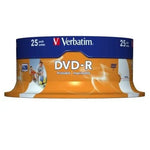 DVD-R Verbatim Imprimible 16X/ Tarrina-25uds - PixelPlaza