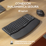 Teclado Logitech ergo series wave keys for business negro
