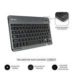 Funda con Teclado Subblim Keytab Pro Bluetooth para Tablets de 10.1"-10.8"/ Negra - PixelPlaza