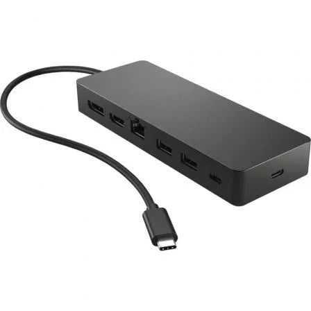 Docking USB Tipo-C HP 50H55UT/ 1xUSB Tipo-C/ 2xUSB/ 1xHDMI 4K/ 1xDisplayPort/ 1xRJ45/ 1xUSB Tipo-C PD/ Negro y Azul - PixelPlaza
