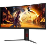 Monitor Gaming Ultraparonámico Curvo AOC CU34G4 34"/ WQHD/ 1ms/ 180Hz/ VA/ Regulable en altura/ Negro - PixelPlaza