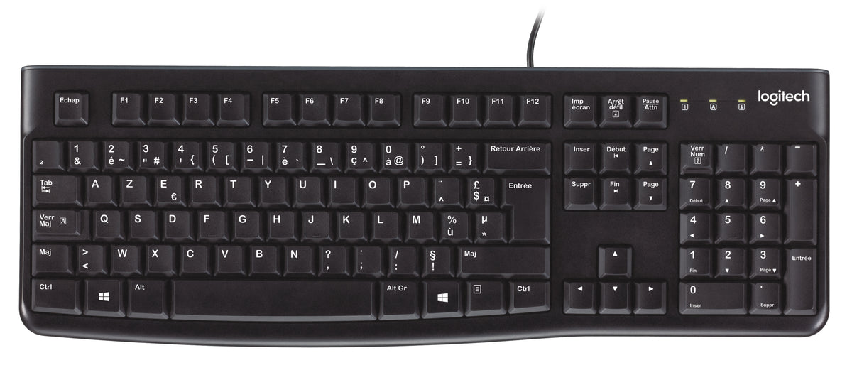 Teclado logitech k120 usb negro frances