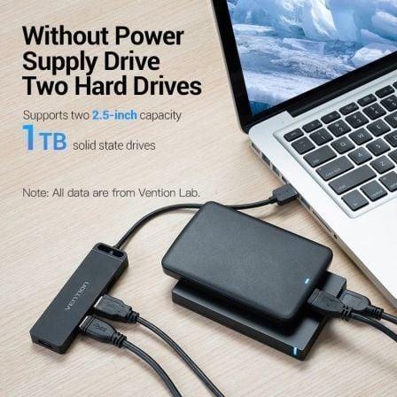 Hub USB 2.0 Vention CHMBB/ 4xUSB/ 15cm - PixelPlaza