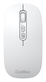Mouse raton Coolbox ia w02 gris 1600 dpi inalambrico rf+bt