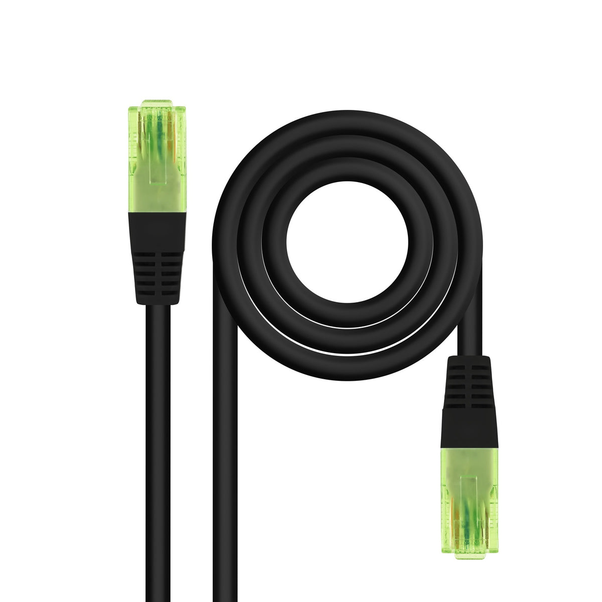Cable de Red RJ45 UTP Nanocable 10.20.1400-L25-BK Cat.6/ 25cm/ Negro