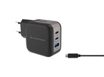 Cargador de pared Conceptronic althea17b 67w 2x USB tipo c 1x USB tipo a
