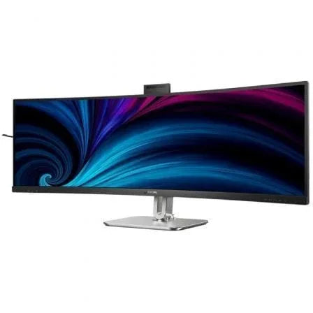 Monitor Profesional Ultraparonámico Curvo Philips 49B2U6900CH 48.8"/ Dual QHD/ Multimedia/ Regulable en altura/ Webcam/ Negro - PixelPlaza