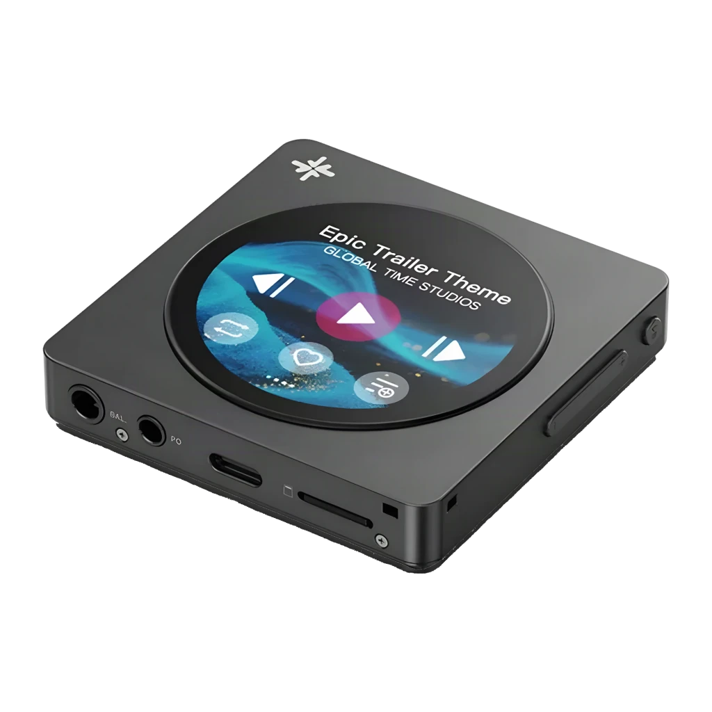 FiiO Snowsky DISC Negro Doble DAC CS43131 Bluetooth 5.4 LDAC Hi-Res 1,8 pulgadas 12h microSD Lector