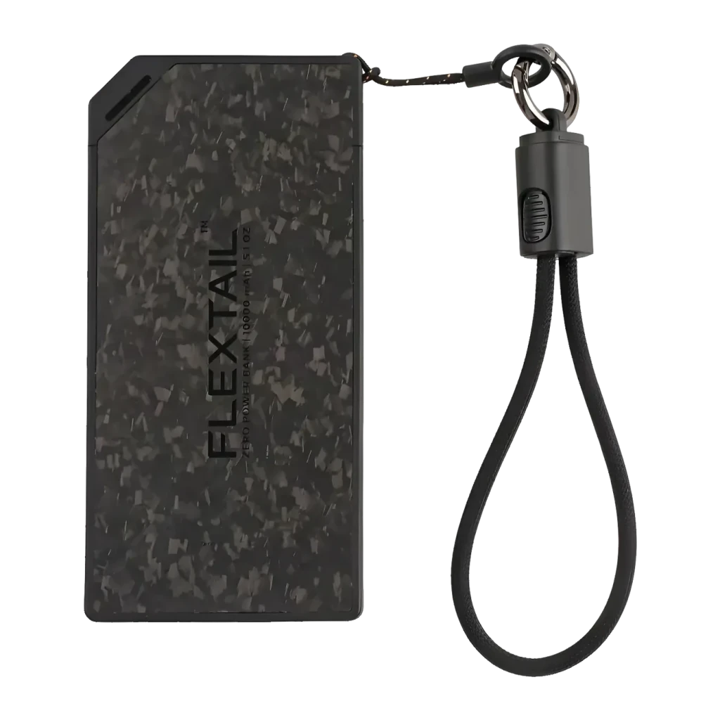 Flextail Zero Negro con cable integrado 10000mAh 22,5W USB-C Power Bank