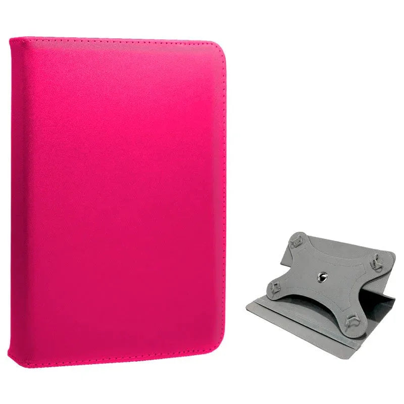 Funda COOL Ebook / Tablet 7 pulg Polipiel Rosa Giratoria - PixelPlaza