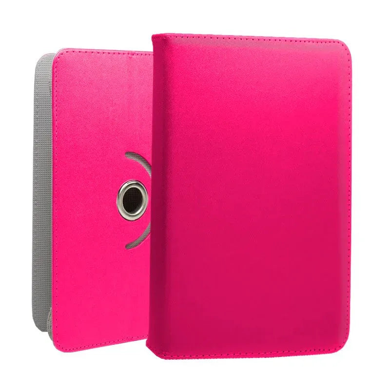 Funda COOL Ebook / Tablet 7 pulg Polipiel Rosa Giratoria - PixelPlaza