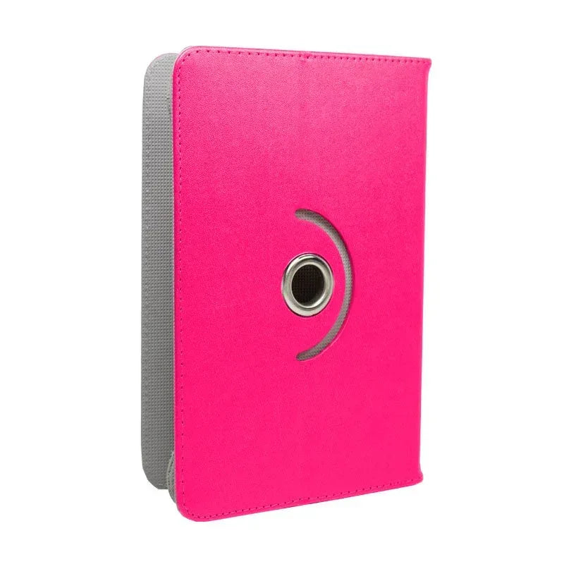Funda COOL Ebook / Tablet 7 pulg Polipiel Rosa Giratoria - PixelPlaza
