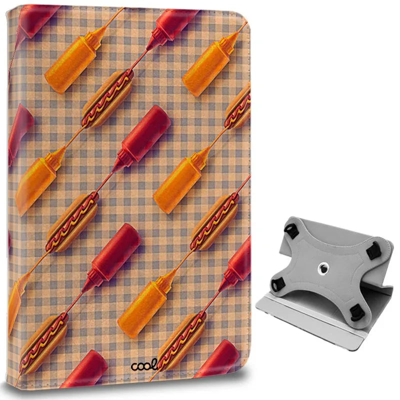 Funda COOL Ebook Tablet Universal 9.7 - 11 Pulgadas Dibujos Hot Dogs (Cuadrada) - PixelPlaza