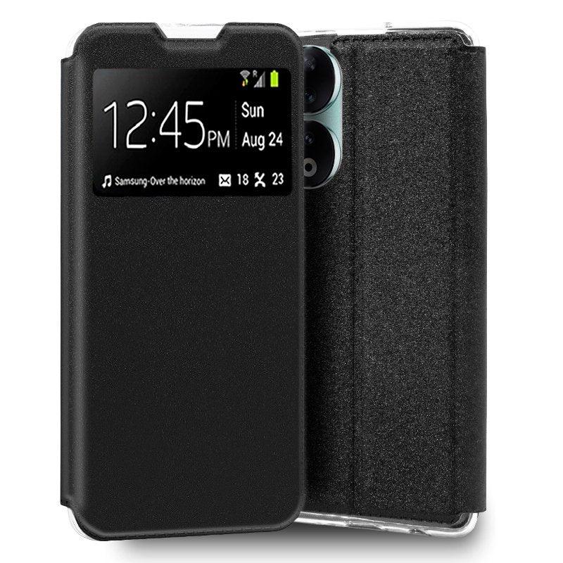 Funda COOL Flip Cover para Honor 90 5G Liso Negro - PixelPlaza