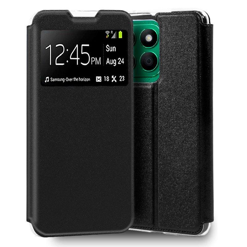 Funda COOL Flip Cover para Honor X8B Liso Negro - PixelPlaza