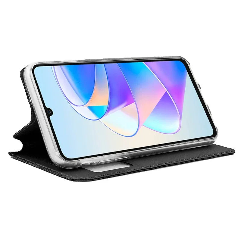 Funda COOL Flip Cover para Huawei Honor X7A Liso Negro - PixelPlaza