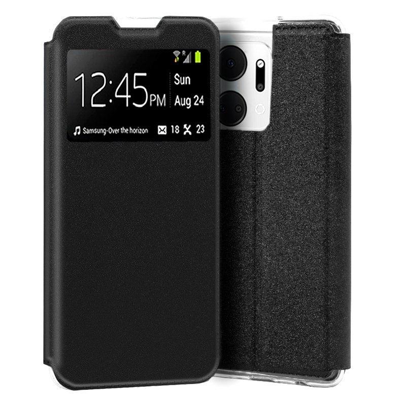 Funda COOL Flip Cover para Huawei Honor X7A Liso Negro - PixelPlaza