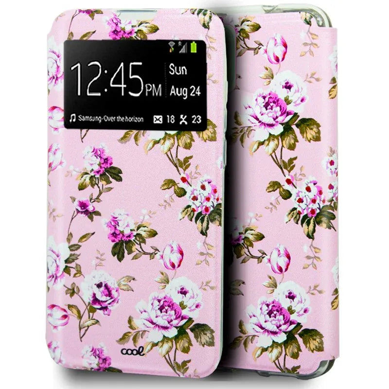 Funda COOL Flip Cover para iPhone 12 / 12 Pro Dibujos Flores - PixelPlaza