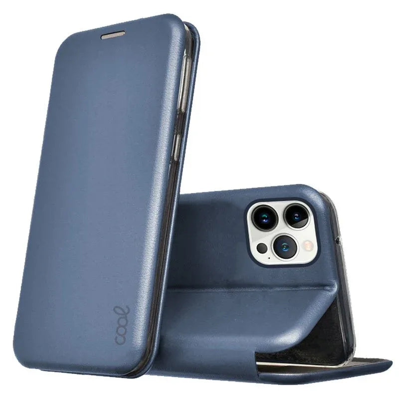 Funda COOL Flip Cover para iPhone 13 Pro Elegance Azul - PixelPlaza