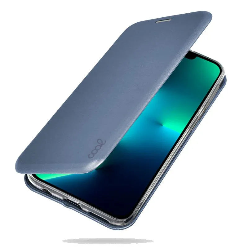 Funda COOL Flip Cover para iPhone 13 Pro Elegance Azul - PixelPlaza
