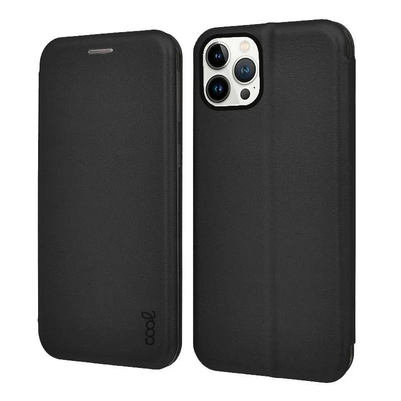 Funda COOL Flip Cover para iPhone 13 Pro Elegance Negro - PixelPlaza