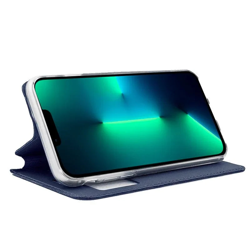 Funda COOL Flip Cover para iPhone 13 Pro Liso Azul - PixelPlaza