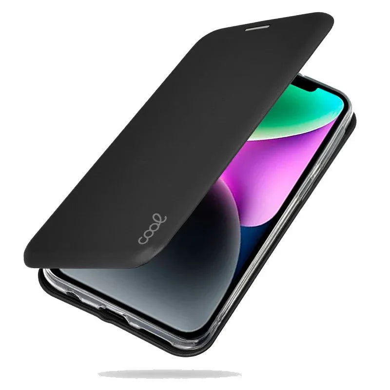 Funda COOL Flip Cover para iPhone 14 Elegance Negro - PixelPlaza