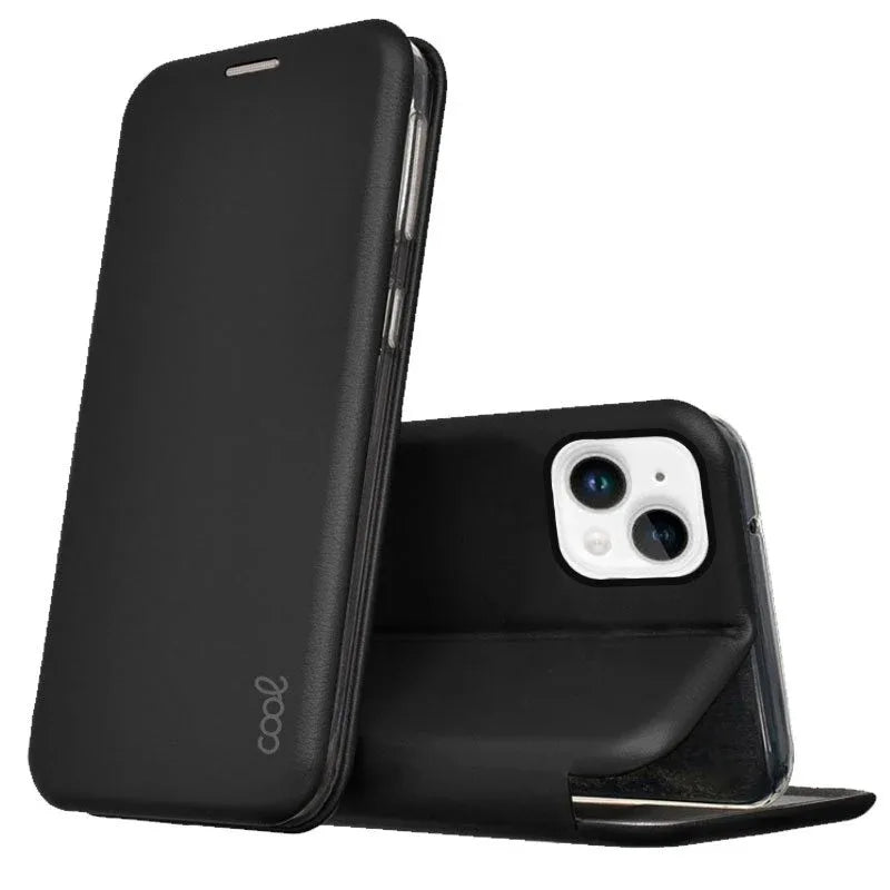 Funda COOL Flip Cover para iPhone 14 Plus Elegance Negro - PixelPlaza