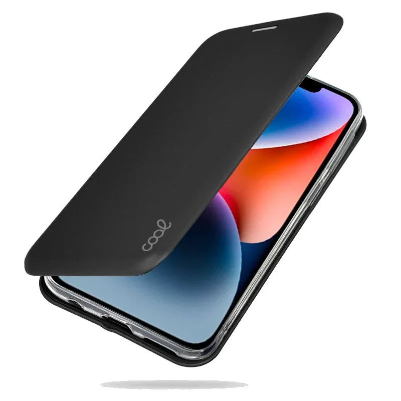 Funda COOL Flip Cover para iPhone 14 Plus Elegance Negro - PixelPlaza