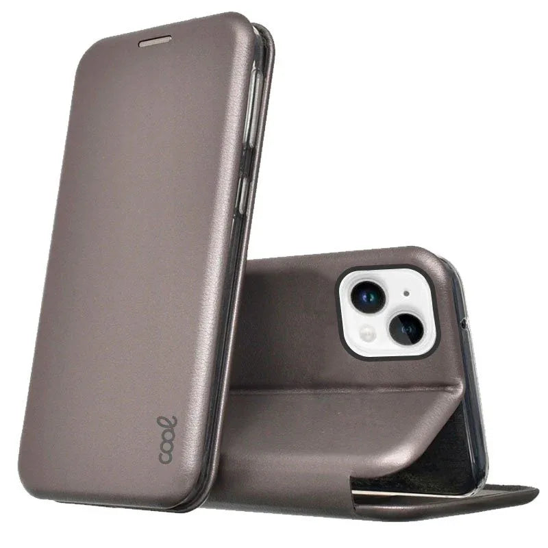 Funda COOL Flip Cover para iPhone 14 Plus Elegance Plata - PixelPlaza