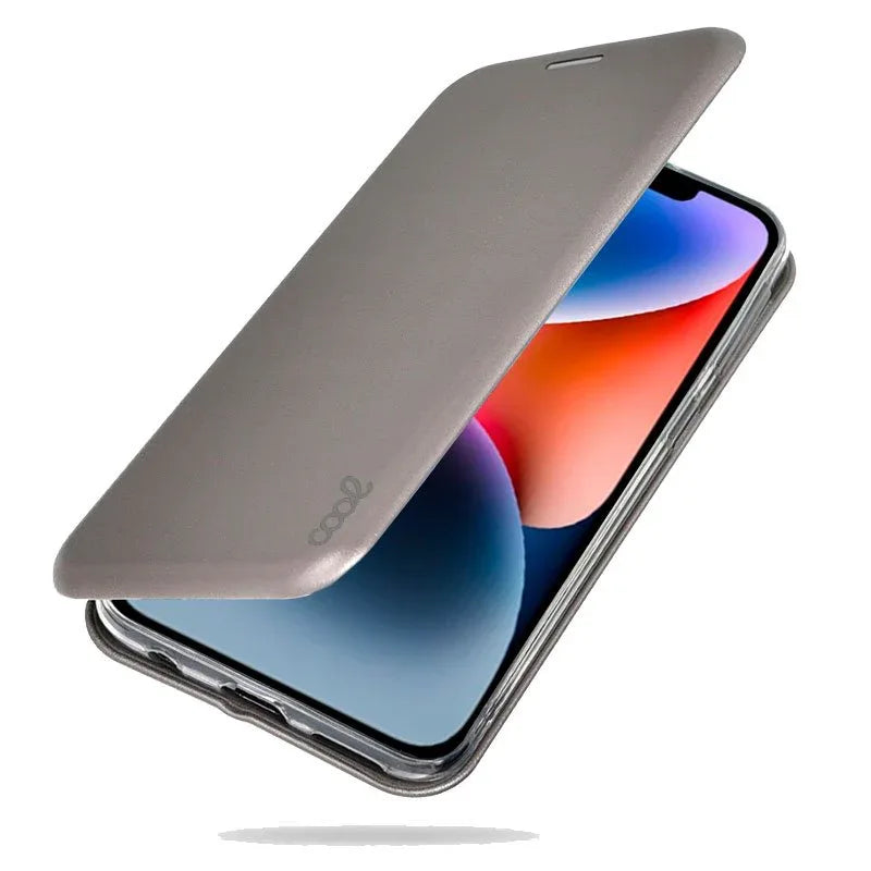 Funda COOL Flip Cover para iPhone 14 Plus Elegance Plata - PixelPlaza