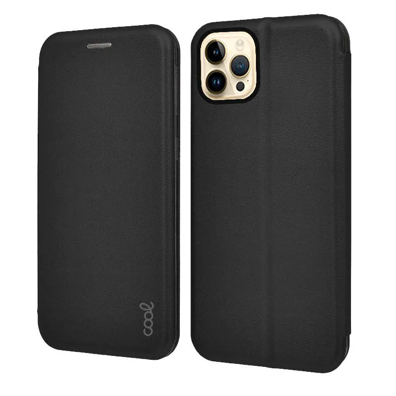 Funda COOL Flip Cover para iPhone 14 Pro Max Elegance Negro - PixelPlaza