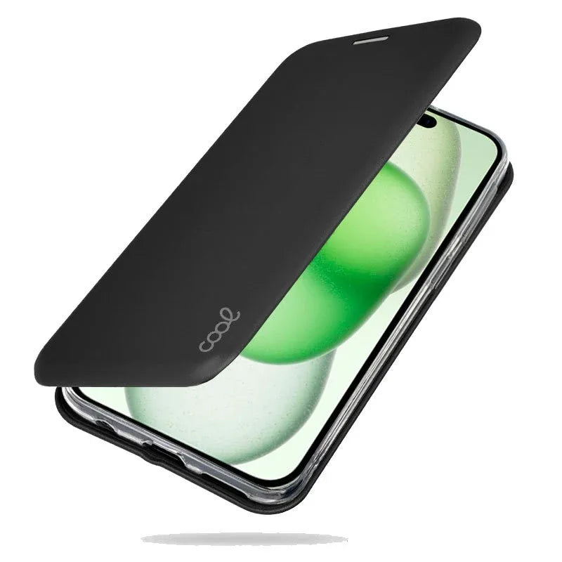 Funda COOL Flip Cover para iPhone 15 Plus Elegance Negro - PixelPlaza