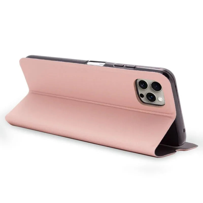 Funda COOL Flip Cover para iPhone 15 Pro Elegance Rose Gold - PixelPlaza