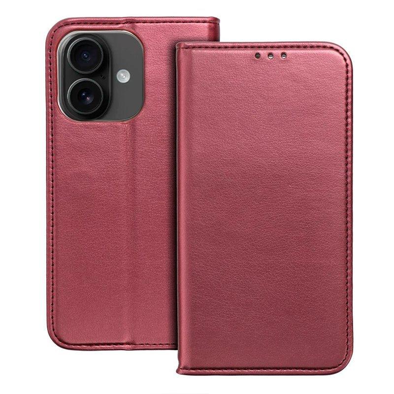 Funda COOL Flip Cover para iPhone 16 Liso Burgundy - PixelPlaza