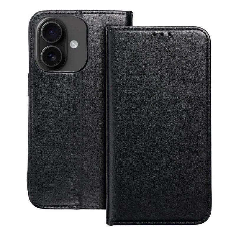 Funda COOL Flip Cover para iPhone 16 Liso Negro - PixelPlaza