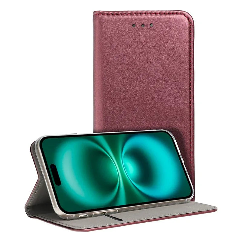Funda COOL Flip Cover para iPhone 16 Plus Liso Burgundy - PixelPlaza