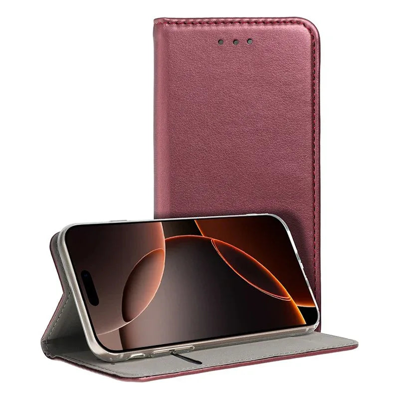 Funda COOL Flip Cover para iPhone 16 Pro Max Liso Burgundy - PixelPlaza