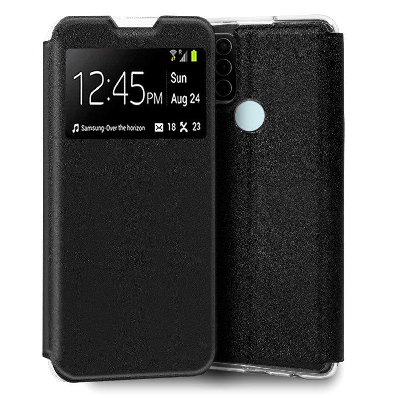 Funda COOL Flip Cover para Motorola Moto G31 / G41 Liso Negro - PixelPlaza