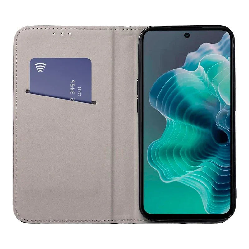 Funda COOL Flip Cover para Motorola Moto G35 5G Liso Negro - PixelPlaza