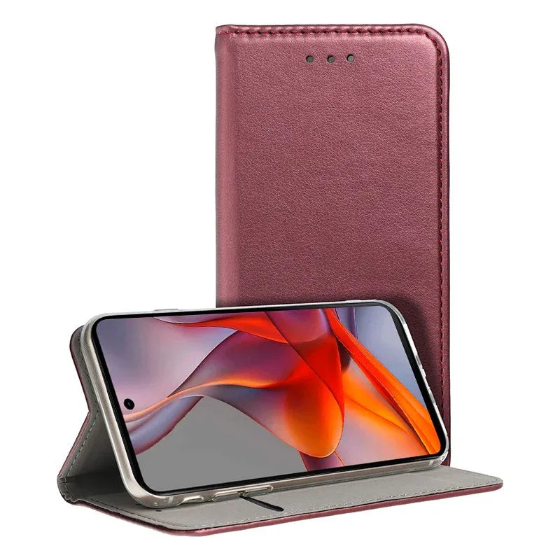 Funda COOL Flip Cover para Motorola Moto G75 5G Liso Burgundy - PixelPlaza