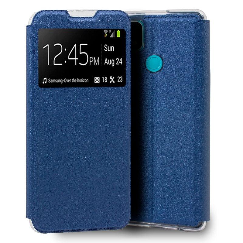 Funda COOL Flip Cover para Oppo A15 / A15s Liso Azul - PixelPlaza